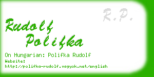 rudolf polifka business card